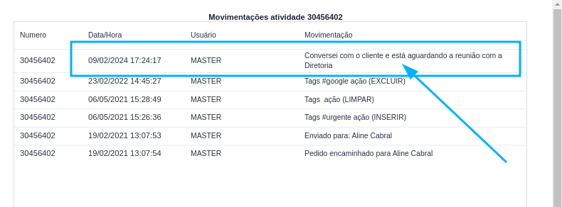 Movimentações